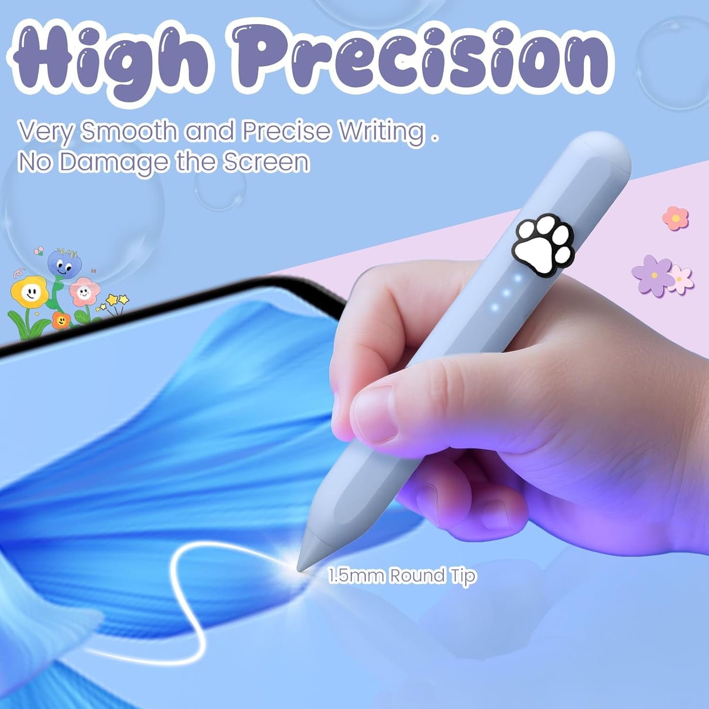 Kid-Friendly Stylus | Pink, Purple & Blue