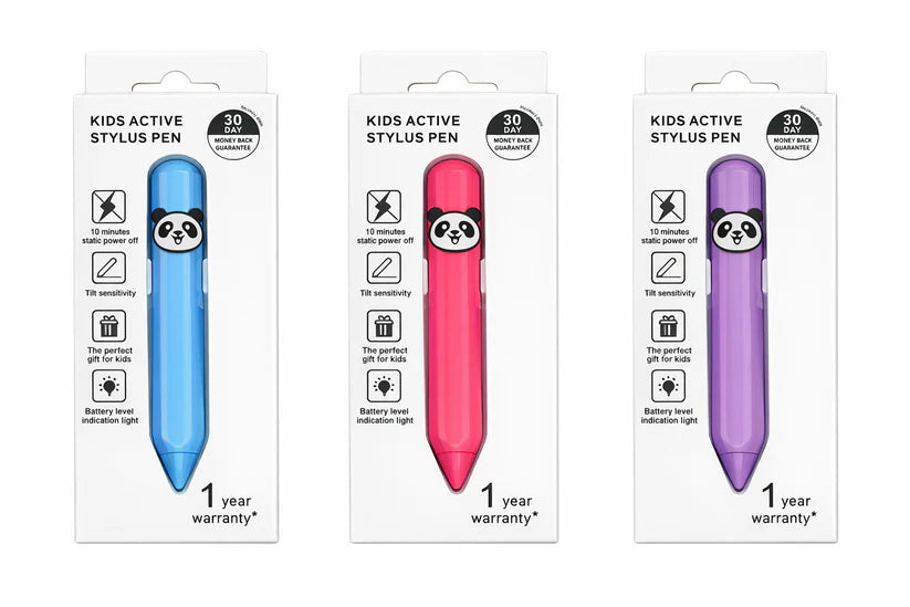 Kid-Friendly Stylus | Pink, Purple & Blue